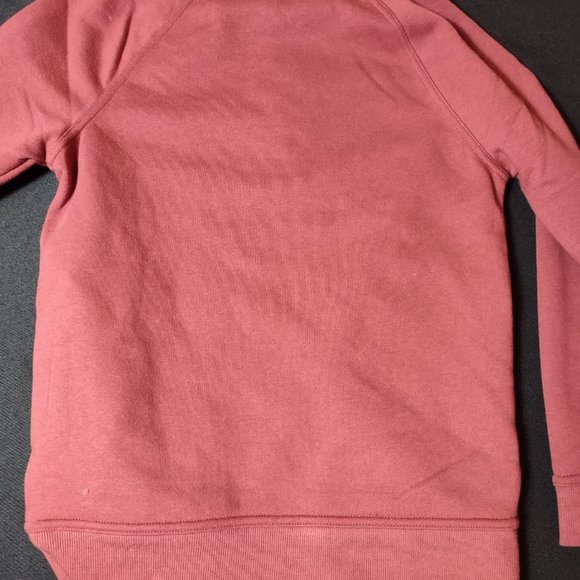 NWT Kids' Snap Collar Pullover Sweatshirt w/ Pockets, Maroon - Picture 4 of 6